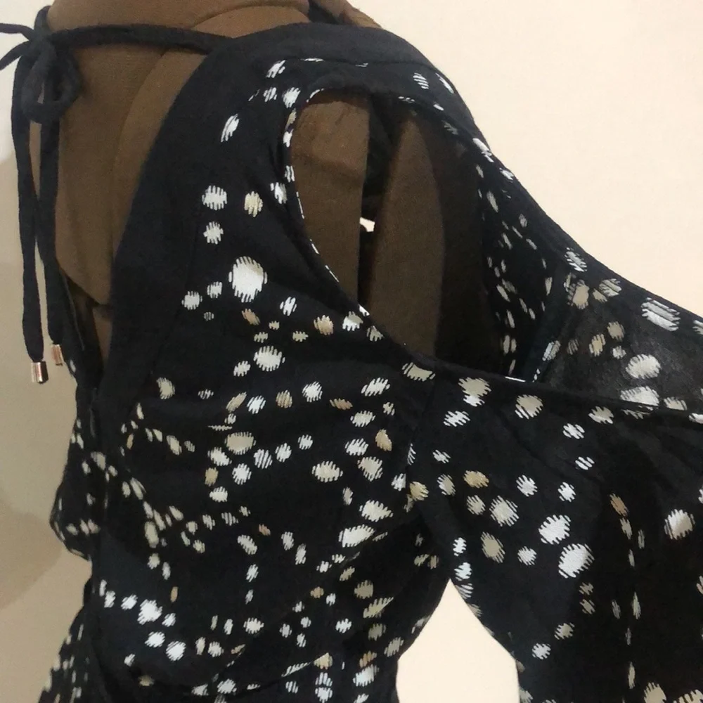 Sass & Bide size 8 speckles and stars foil print dress - Picture 6 of 14